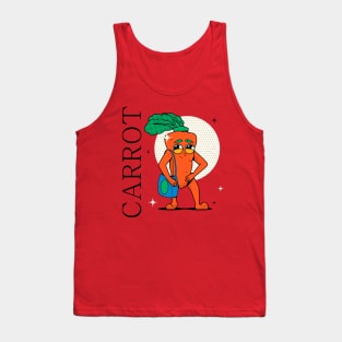 Hand Drawn Carrot Fun Tank Top